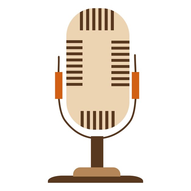Icono de podcast retro