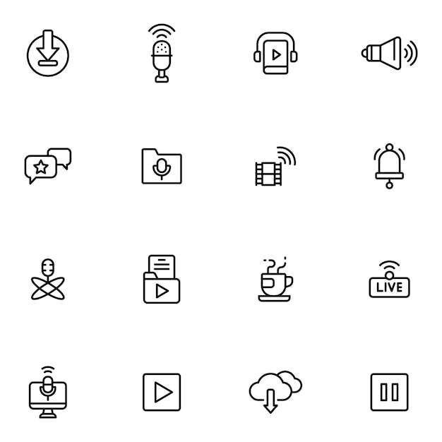 El icono de los podcasts