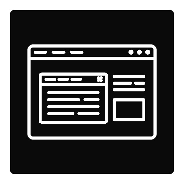 El icono de pop-up del navegador