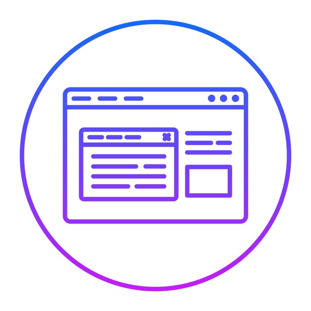 El icono de pop-up del navegador