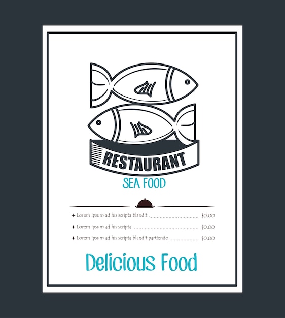 icono de portada de restaurante de menú