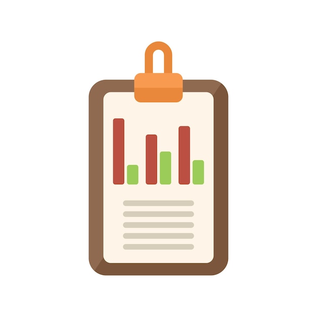 Icono de portapapeles de negocios vector plano Objetivo de mercado Gráfico de personas aislado