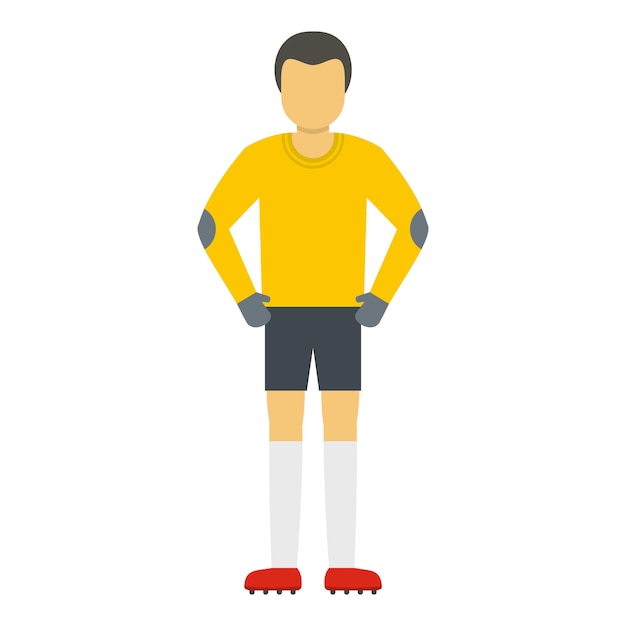 Icono de portero en espera Ilustración plana del icono de vector de portero en espera para web