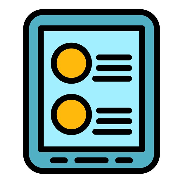 Icono de la posición de trabajo en línea Contorno del vector del icono de la posición del trabajo en línea Color plano aislado