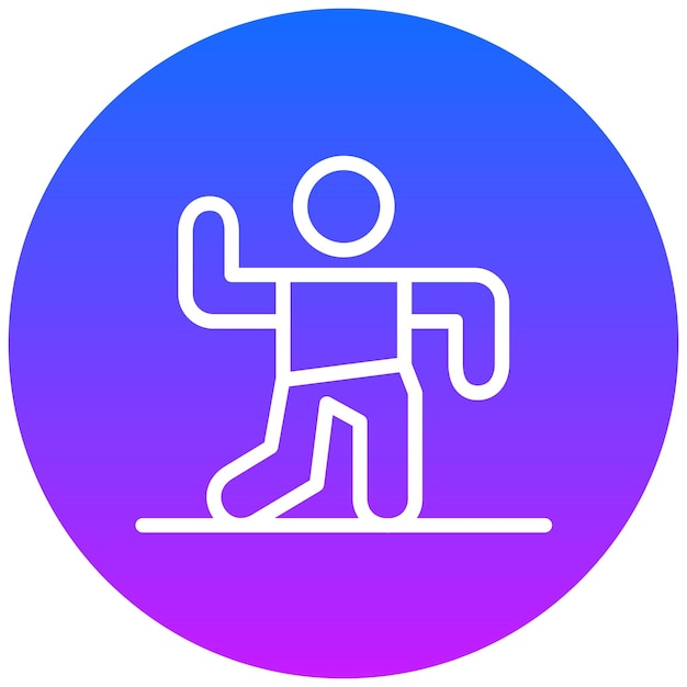 Icono de postura extendida