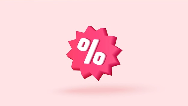 Icono de precio de etiqueta 3D con notificación de campana para ventas en línea de cupones de descuento con una excelente oferta fo