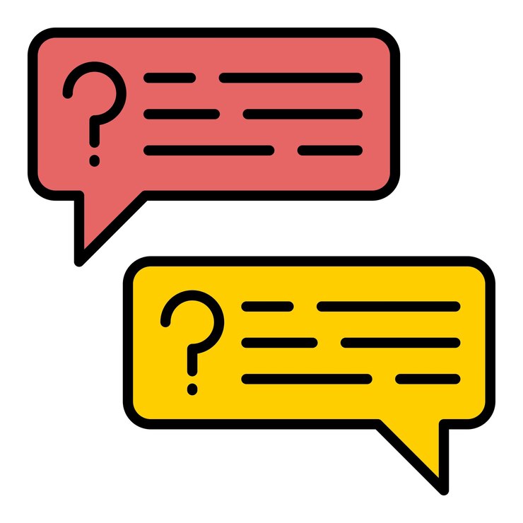 Vector icono de las preguntas