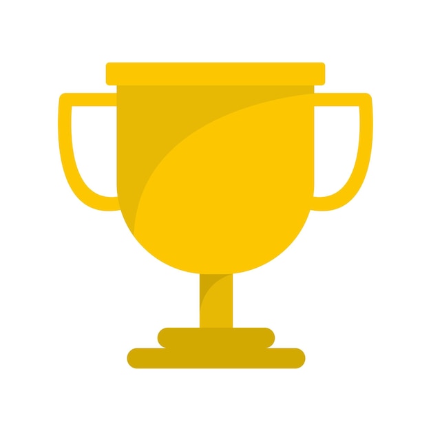 Icono de premio de copa Ilustración plana del icono de vector de premio de copa aislado sobre fondo blanco