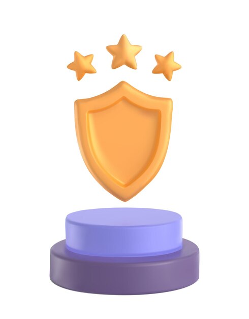 Vector icono de premio dorado