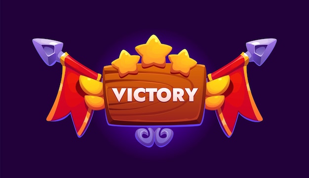 Icono de premio de victoria en el juego o insignia de UI de premio de nivel
