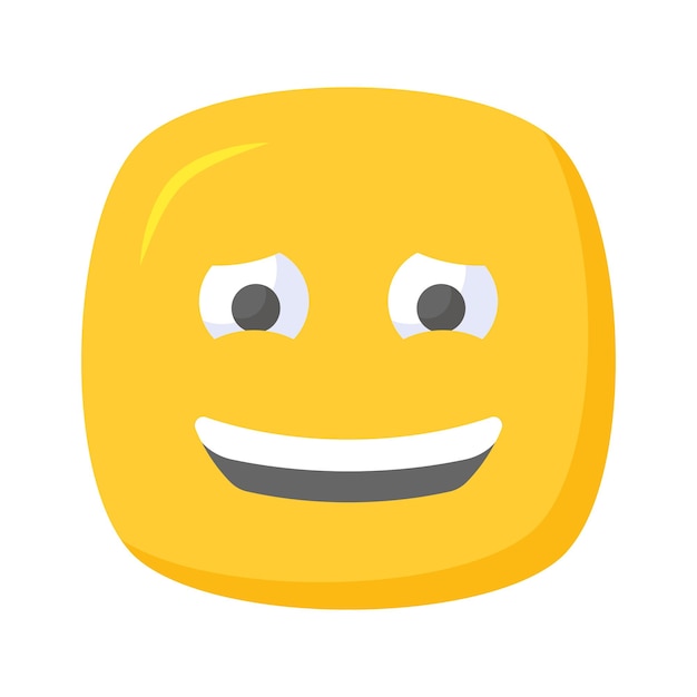 El icono premium del emoji culpable está listo para usar el vector editable