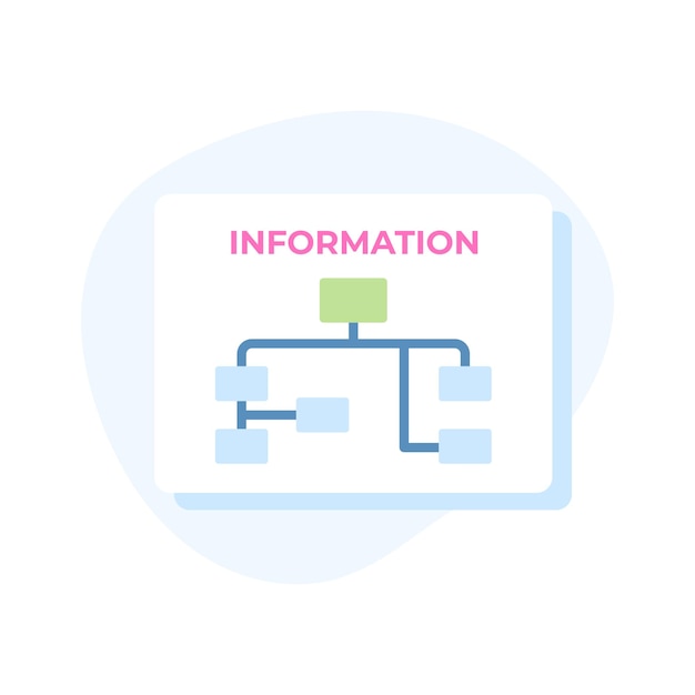 Icono premium del vector de algoritmo fácil de usar