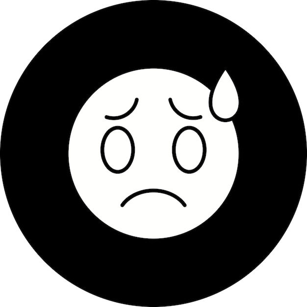 El ícono preocupado