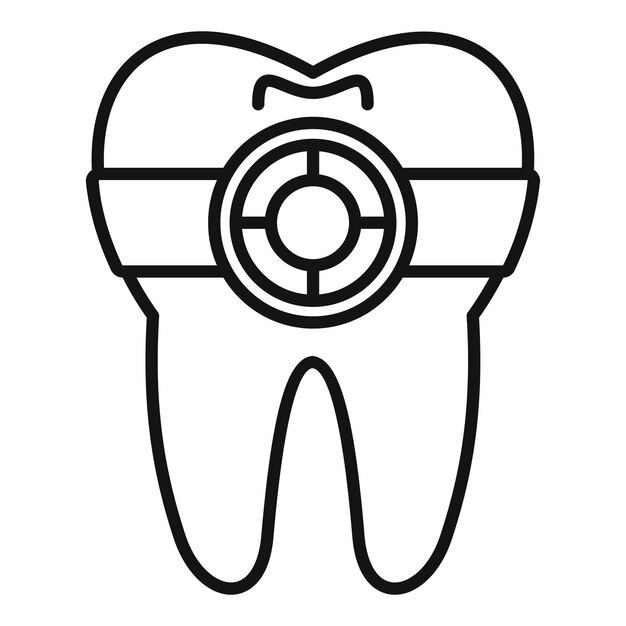 Icono de la presa dental que protege el diente durante el tratamiento