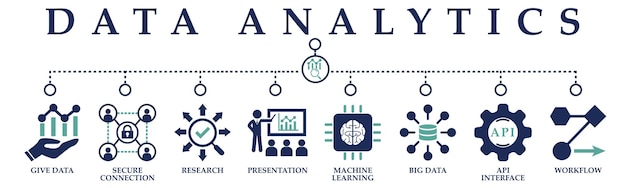 Icono de la presentación de la investigación de conexión segura de datos de aprendizaje automático de la interfaz de API de grandes datos
