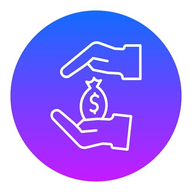 Icono de préstamo en efectivo