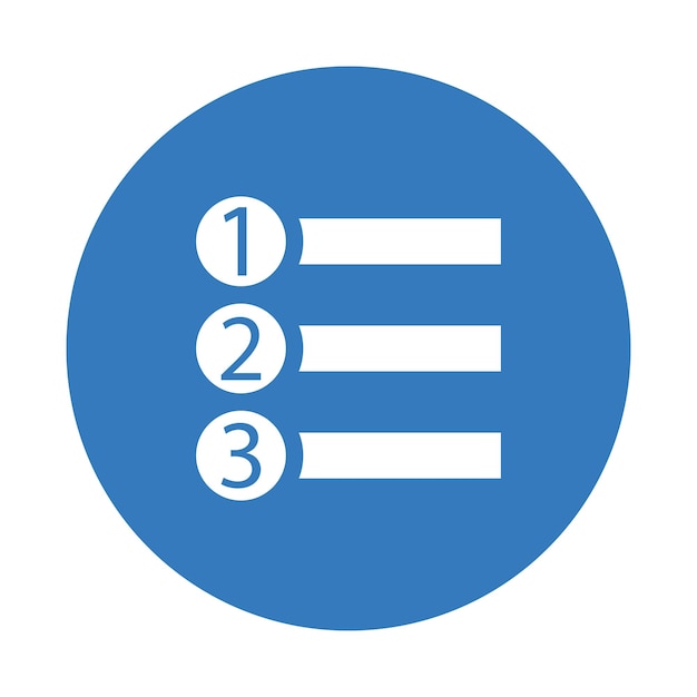 Icono de prioridad ágil Diseño de color azul