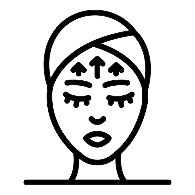 Icono de problema de arrugas Icono de vector de problema de arrugas de contorno para diseño web aislado sobre fondo blanco