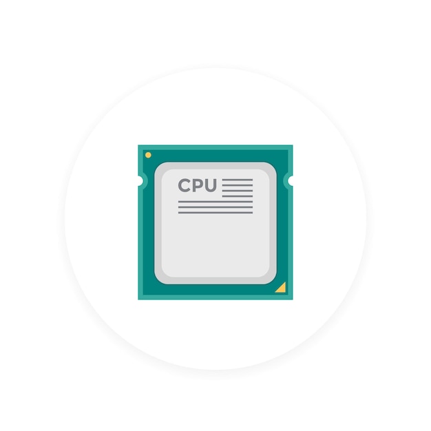 Icono del procesador de la cpu