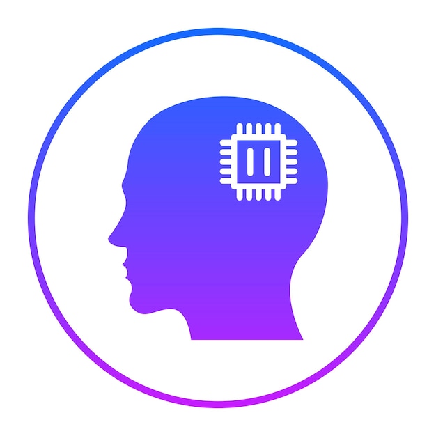 Icono del procesador humano