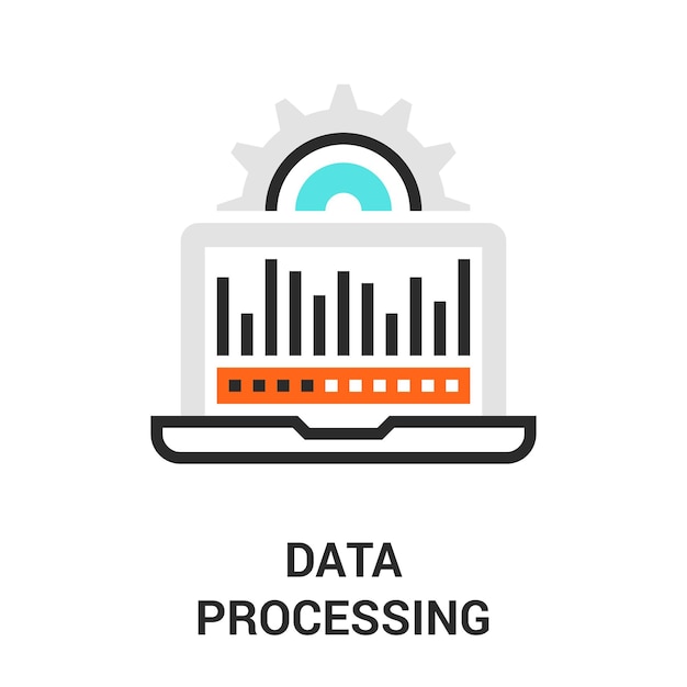 Icono de procesamiento de datos