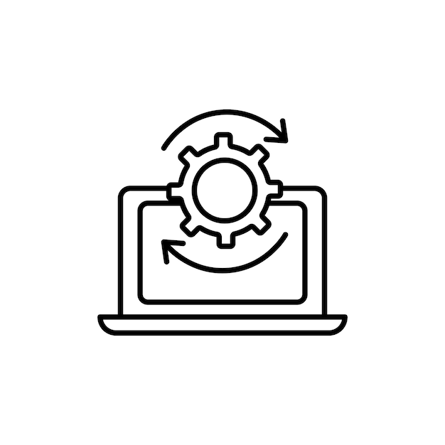 Icono de procesamiento de datos