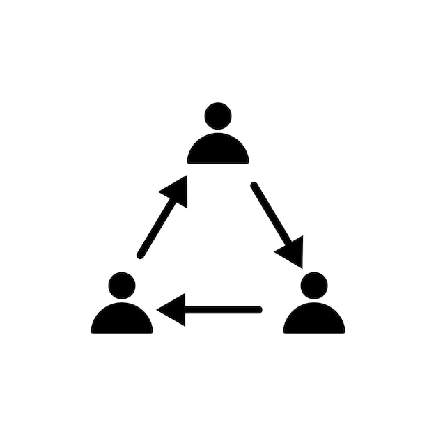 icono de proceso de gestión plantilla vectorial ilustración diseño de logotipo