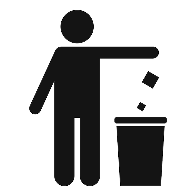 Icono de proceso de reciclaje Ilustración simple del icono de vector de proceso de reciclaje para diseño web aislado sobre fondo blanco