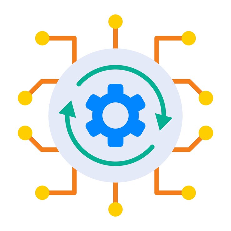 Vector icono del proceso