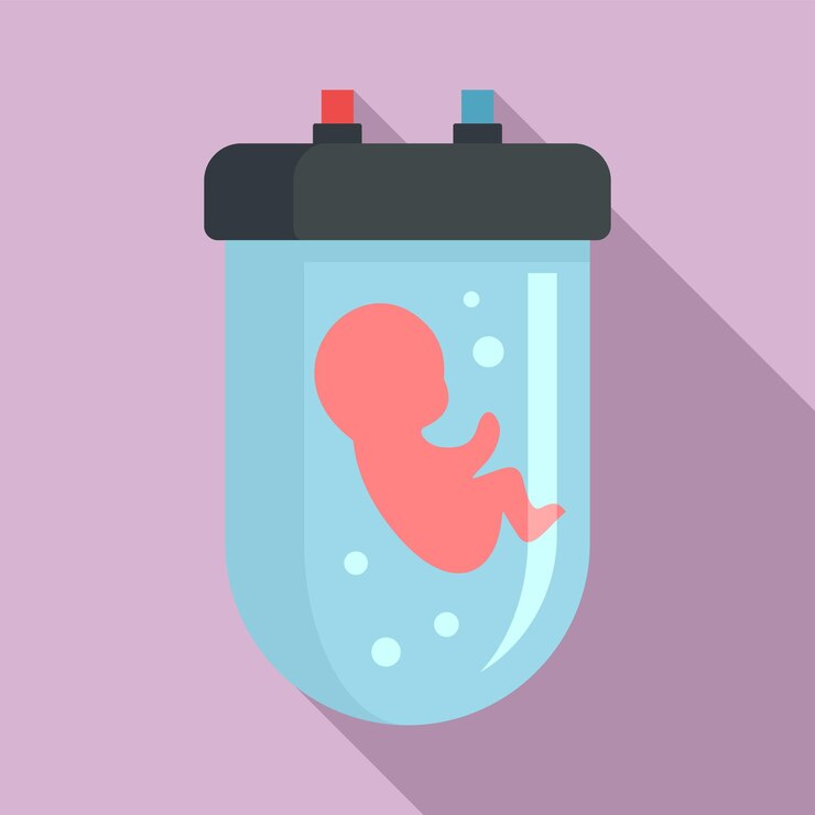 Vector icono de producción de adn para bebés ilustración plana del icono de vector de producción de adn para bebés para diseño web
