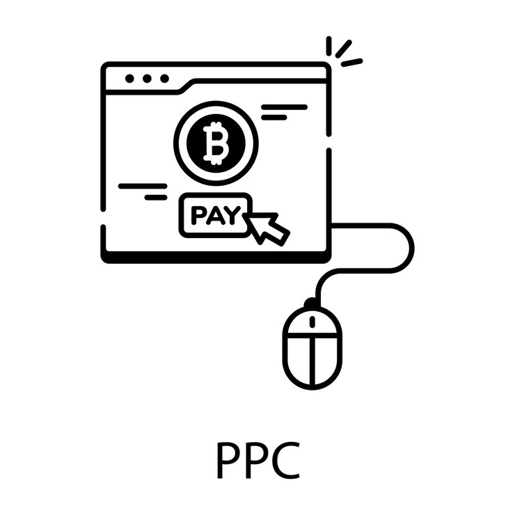 Vector icono de programación web de estilo lineal