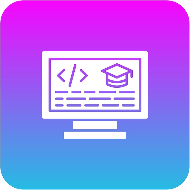 Vector icono de programación en la web