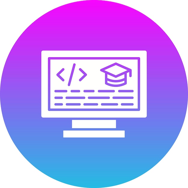 Vector icono de programación en la web