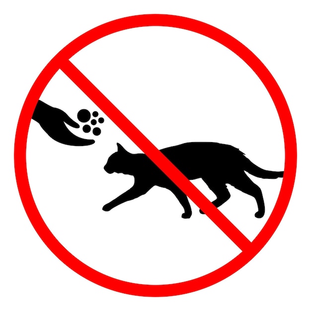 icono prohibido alimentar animales