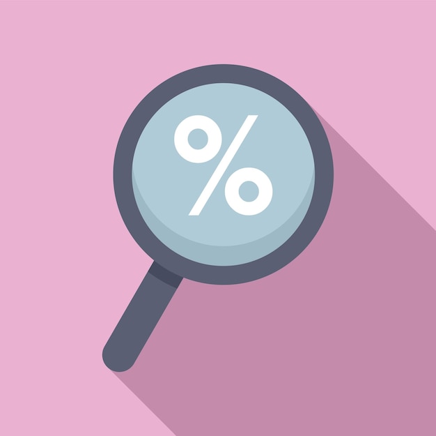 El icono de la promoción de la oferta es un vector plano. La tarjeta de tarifas es elegante.