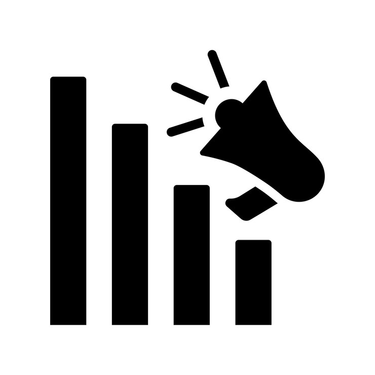 Vector icono de promoción viral