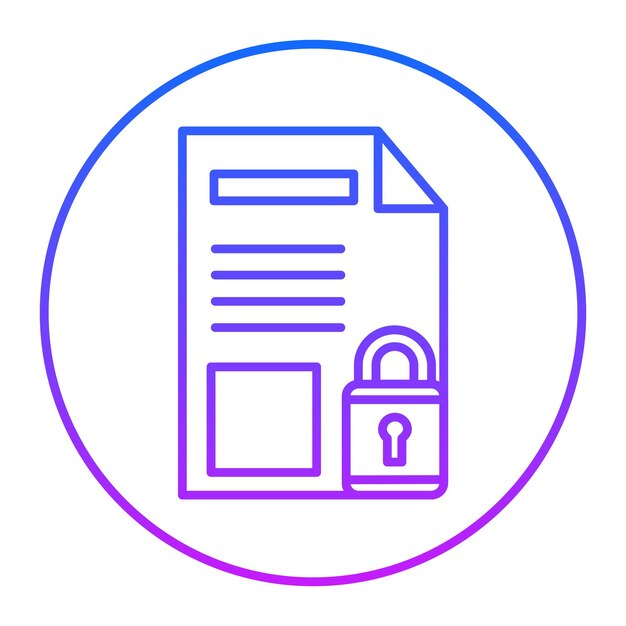 Icono de protección de archivos