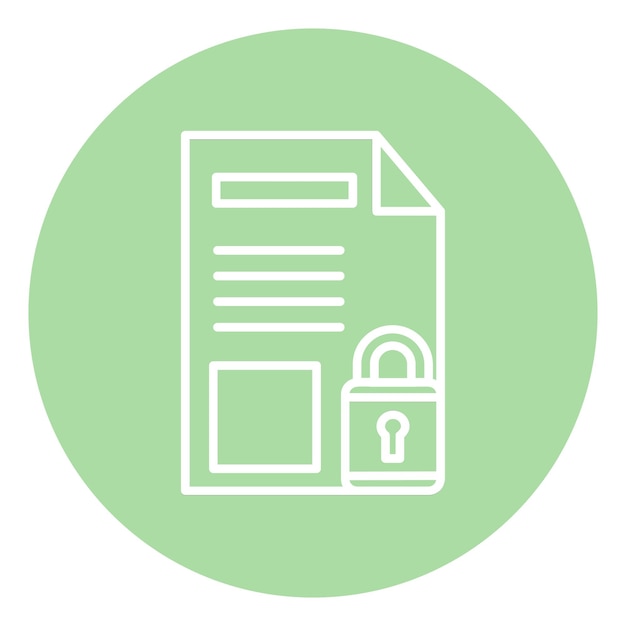 Icono de protección de archivos