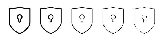 Ícono de protección de bloqueo Signo del logotipo vectorial