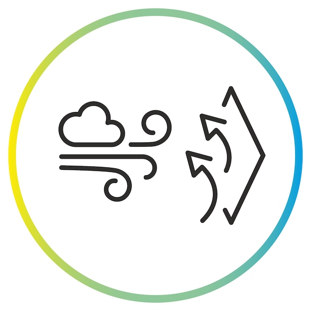 icono de protección contra el viento