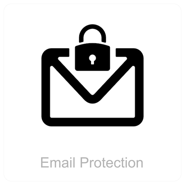 El icono de protección de correo electrónico