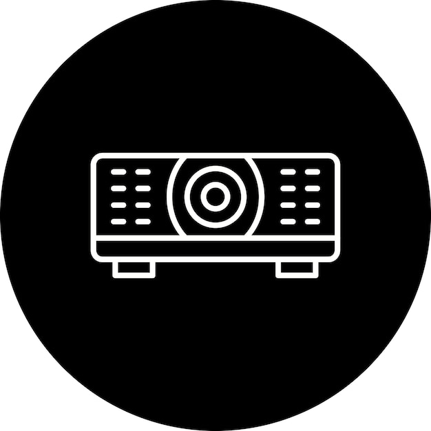 Vector icono del proyector