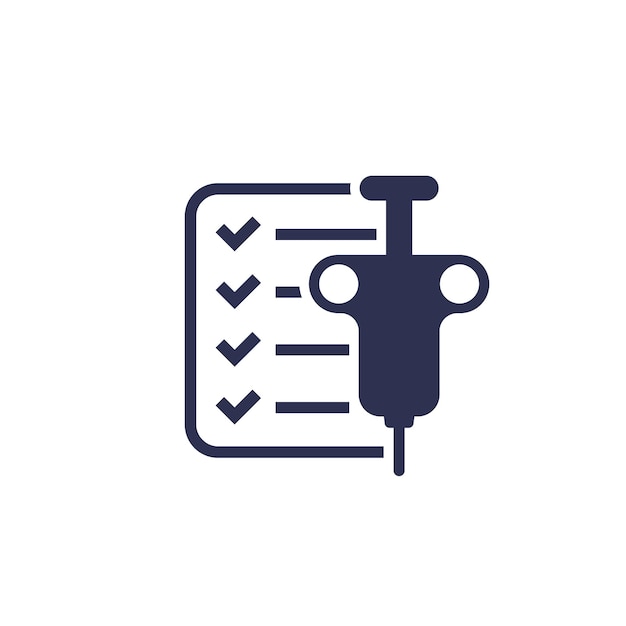 icono de la prueba de biopsia, pictograma vectorial