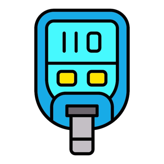 Ícono de prueba para la diabetes