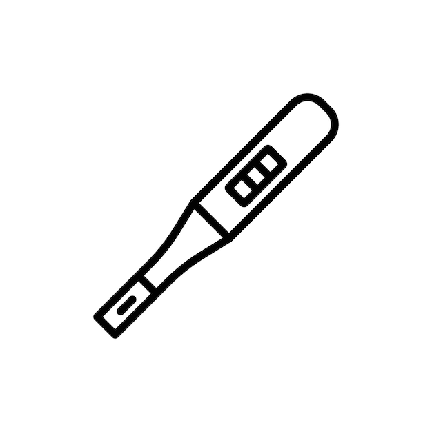 El icono de la prueba de embarazo, el logotipo, el contorno vectorial del conjunto de signos