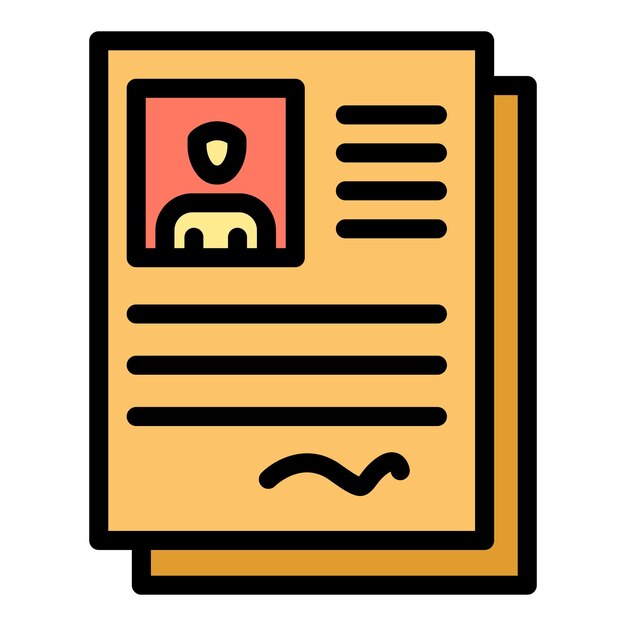 Icono de prueba de sangre de la persona Contorno de la persona Vector de la prueba de sangre del icono Color plano aislado