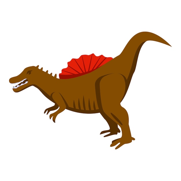 Icono de pterosaurio Isométrico del icono de vector de pterosaurio para diseño web aislado sobre fondo blanco