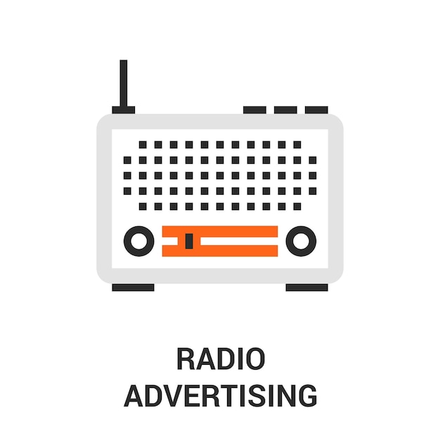 Icono de publicidad de radio