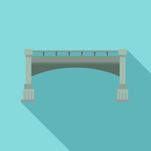 Icono de puente pequeño Ilustración plana del icono de vector de puente pequeño para diseño web