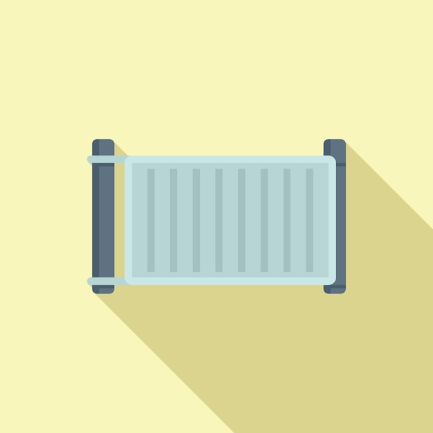 Icono de puerta automática de inicio vector plano Puerta de casa Control automático
